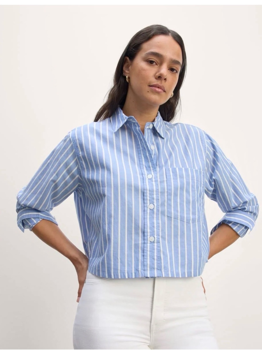 Everlane XXL THE WAY-SHORT SHIRT IN SILKY COTTON